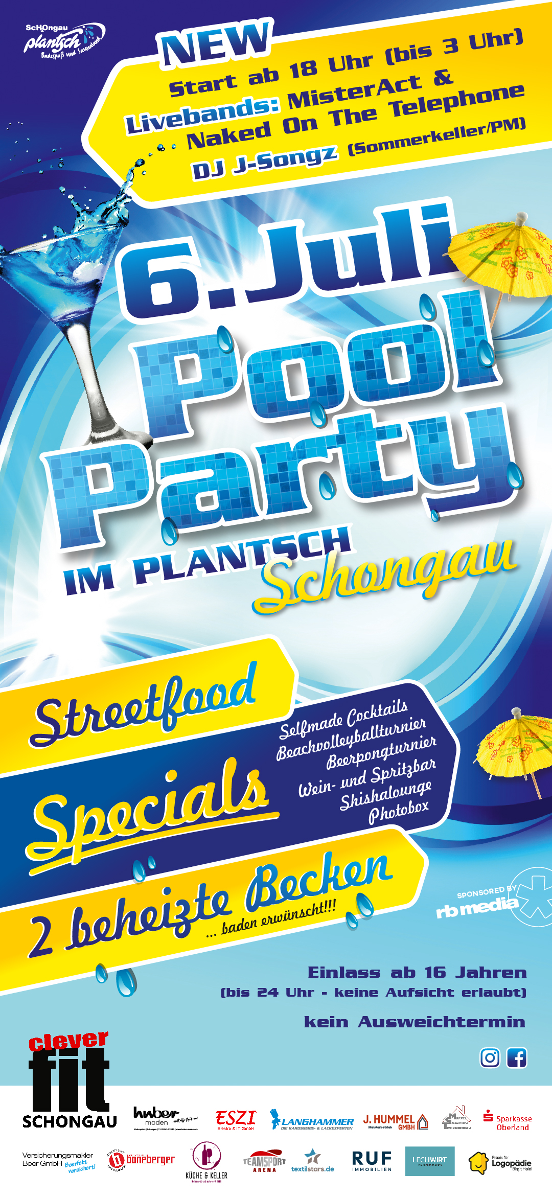 Poolparty Plakat